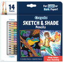 Crayola Sketch & Shade Pencil Pack of 14