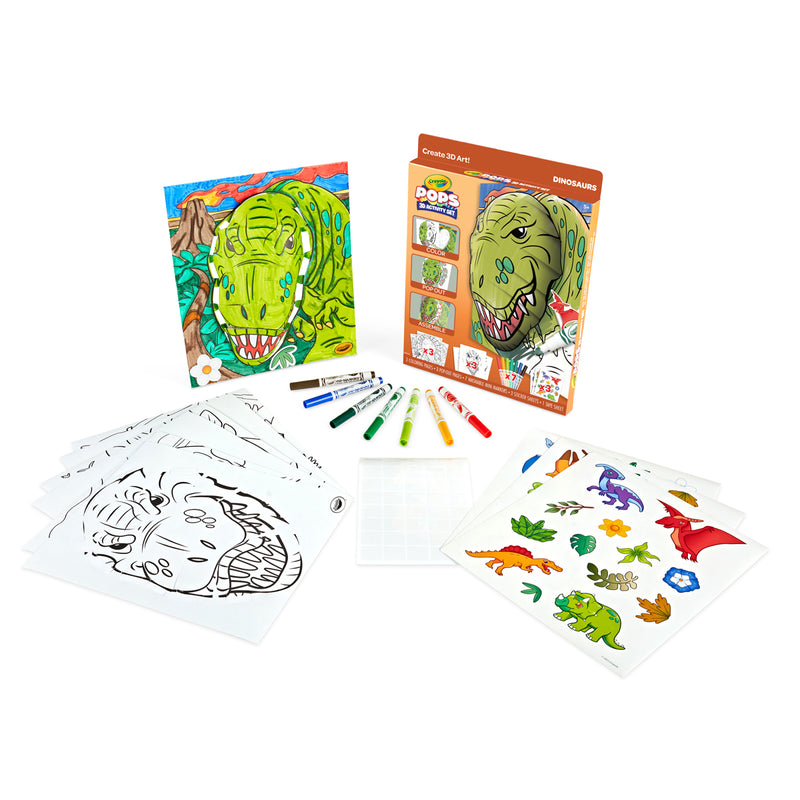 Crayola POPS 3-D Dinosaurs Activity Set