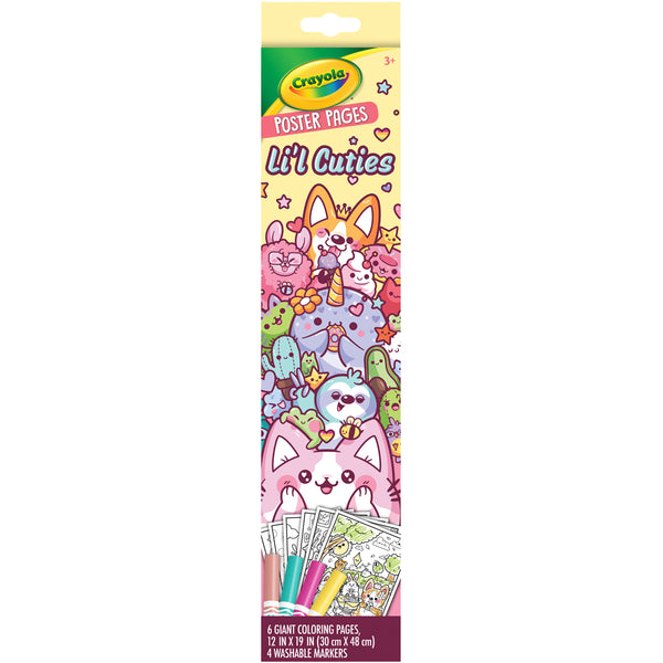 Crayola Li'l Cuties 32cm x 49cm Poster Colouring Pages