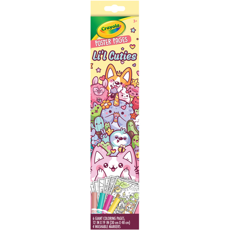 Crayola Li'l Cuties 32cm x 49cm Poster Colouring Pages