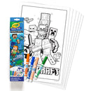 Crayola Minecraft 32cm x 49cm Poster Colouring Pages