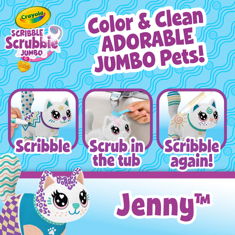 Crayola Scribble Scrubbie Poseable Jumbo Pet Jenny