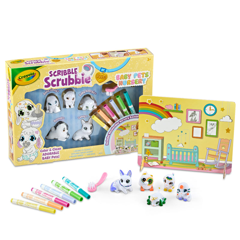 Crayola Scribble Scrubbie Baby Pets Nursery