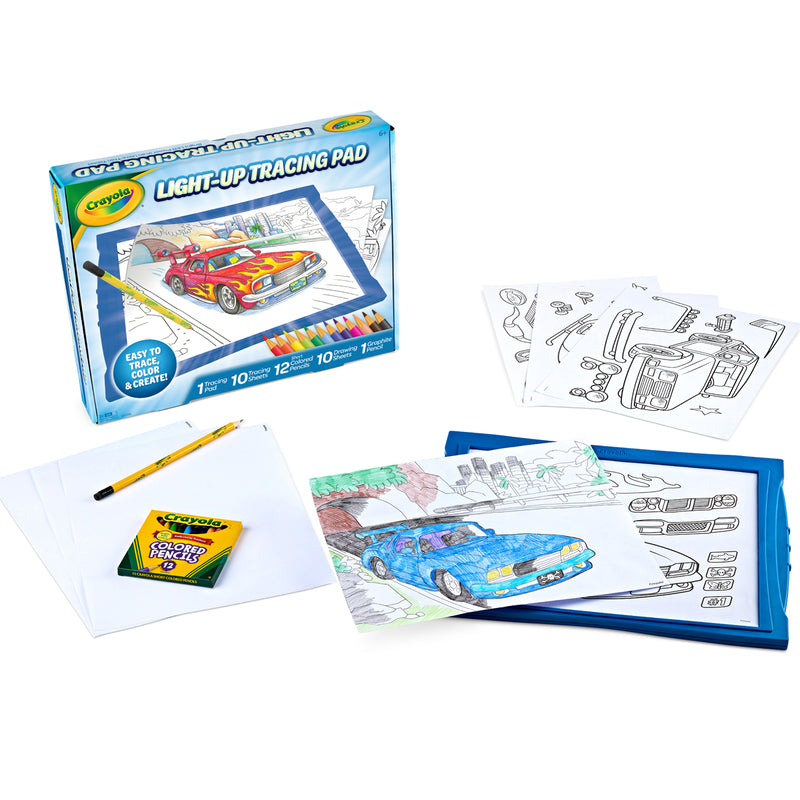 Crayola Light Up Cars Tracing Pad