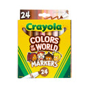 Crayola Colours of the World Washable Markers Set of 24