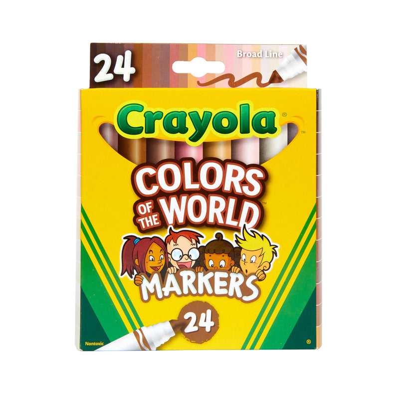 Crayola Colours of the World Washable Markers Set of 24