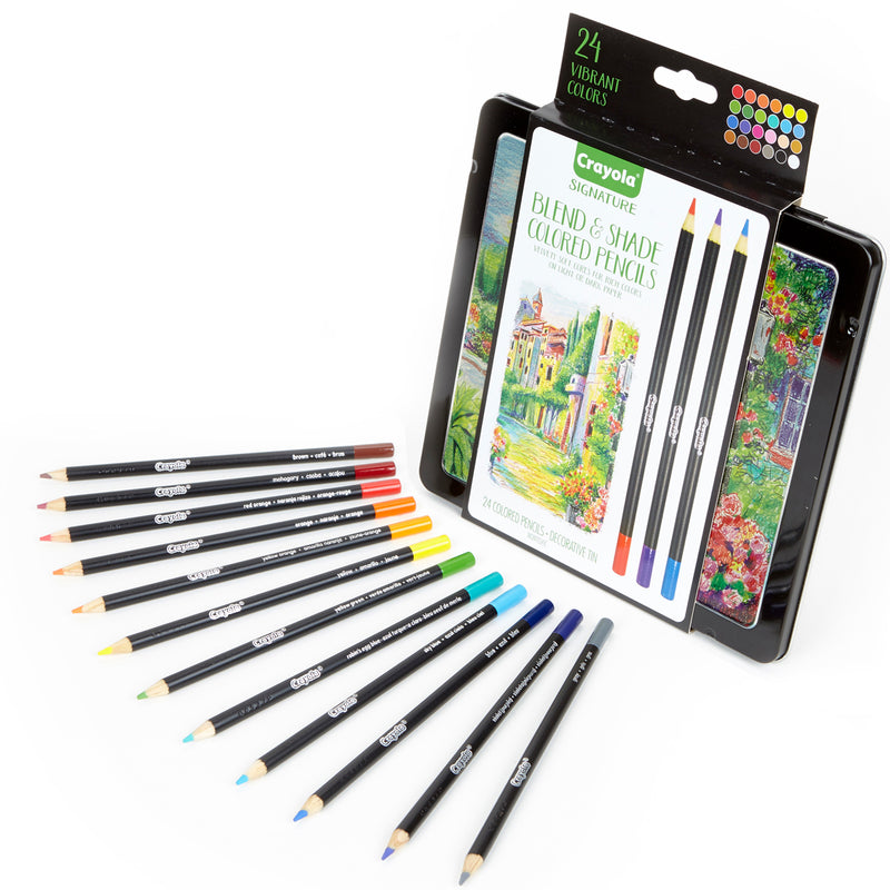 Crayola Signature Blend & Shade Coloured Pencils Set of 24