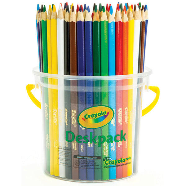 Crayola Triangular Coloured Pencil Desk Pack 48 Piece Tub