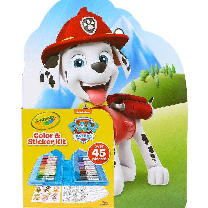 Crayola Colour & Sticker 45 Piece Paw Patrol Kit