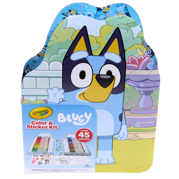 Crayola Colour & Sticker 45 Piece Bluey Kit