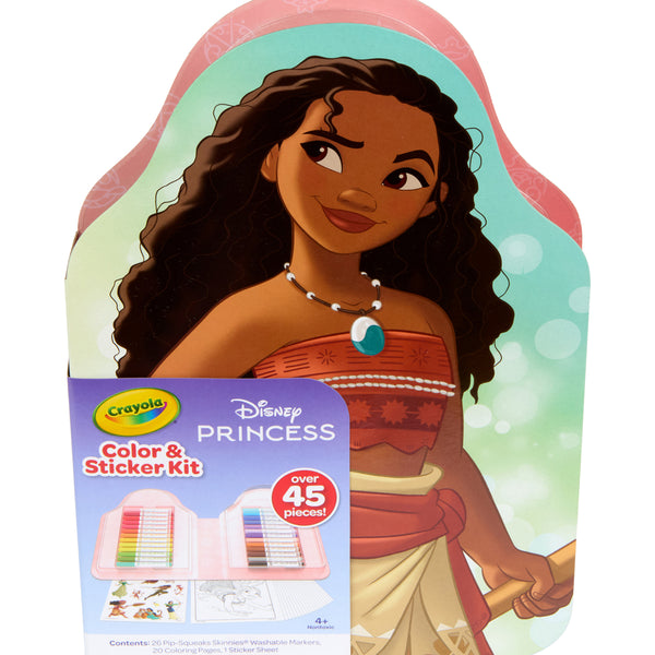 Crayola Colour & Sticker 45 Piece Disney Princess Kit