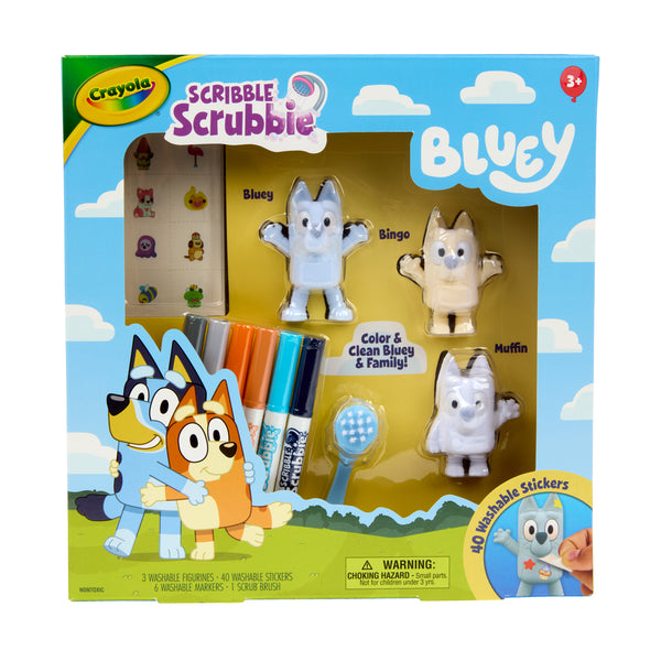 Crayola Scribble Scrubbies Bluey Deluxe Combo Pack of 3