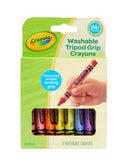 Crayola Young Kids Washable Tripod Grip Crayons Set of 8