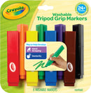 Crayola Young Kids Washable Tripod Grip Markers Set of 8