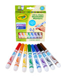 Crayola Young Kids UltraClean Washable Broadline Markers Set of 8