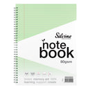 Silvine Tinted A4+ 8mm Lined with Margin 100 Pages Notebooks
