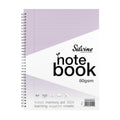 Silvine Tinted A4+ 8mm Lined with Margin 100 Pages Notebooks#Colour_LILAC