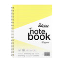 Silvine Tinted A4+ 8mm Lined with Margin 100 Pages Notebooks
