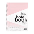Silvine Tinted A4+ 8mm Lined with Margin 100 Pages Notebooks#Colour_PINK