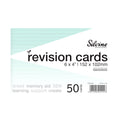 Silvine Tinted 6mm Ruled 152 x 102mm 50 Cards Revision Cards#Colour_BLUE