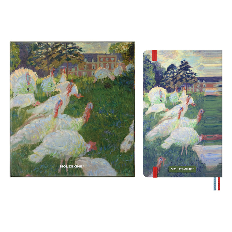 Moleskine LE Impressionism Large Plain Notebook + 6 Colour Pencils with a Gift Box