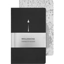 Moleskine LE NASA Large Plain Cahier Journals Set of 2