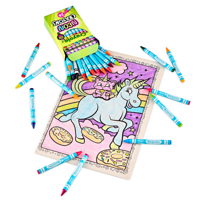 Crayola Neon Crayons Set of 24