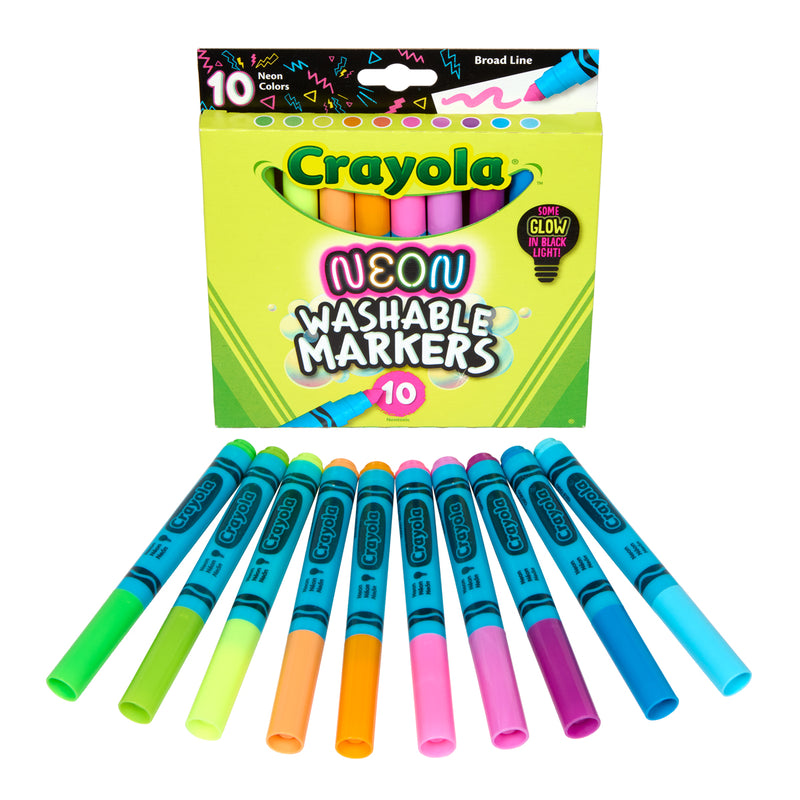 Crayola Neon Broadline Markers Set of 10