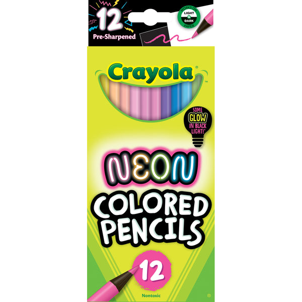 Crayola Neon Full Size Coloured Pencils Set of 12