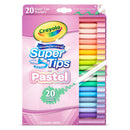 Crayola Pastel Washable Super Tips Markers Pack of 20