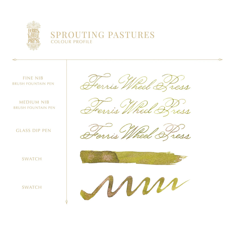 Ferris Wheel Press Ferritales Sprouting Pastures Fountain Pen Inks