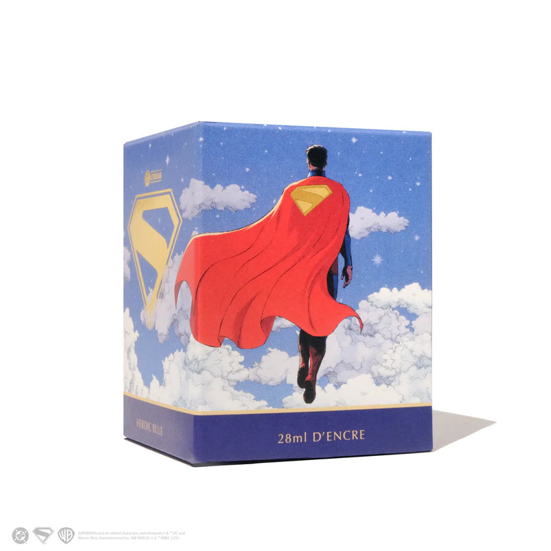 Ferris Wheel Press x WB Superman Heroic Blue Fountain Pen Inks