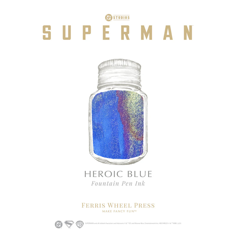 Ferris Wheel Press x WB Superman The Marquis A View From Above Fountain Pen & Ink Set