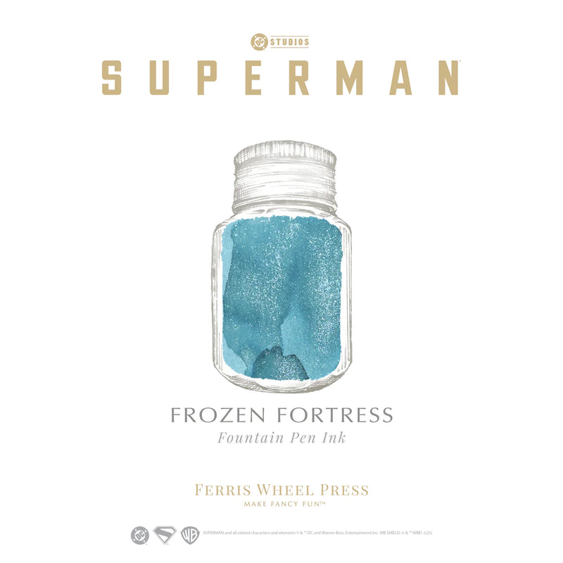 Ferris Wheel Press x WB Superman The Marquis Fortress of Solitude Fountain Pen & Ink Set