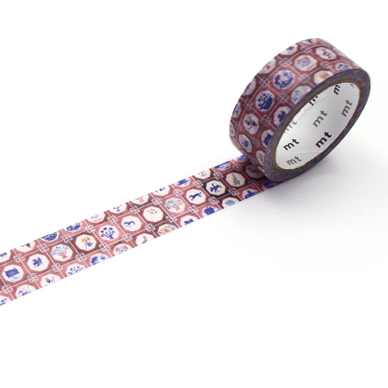 MT Washi Tape 15MM X 5M Polly Fern Tile