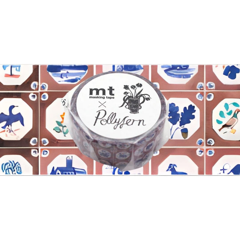 MT Washi Tape 15MM X 5M Polly Fern Tile