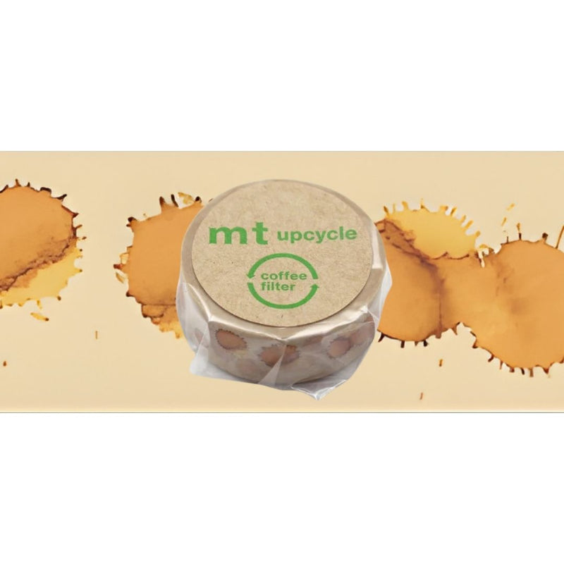 MT Washi Tape 15MM X 5M Upcycle Coffee Stain