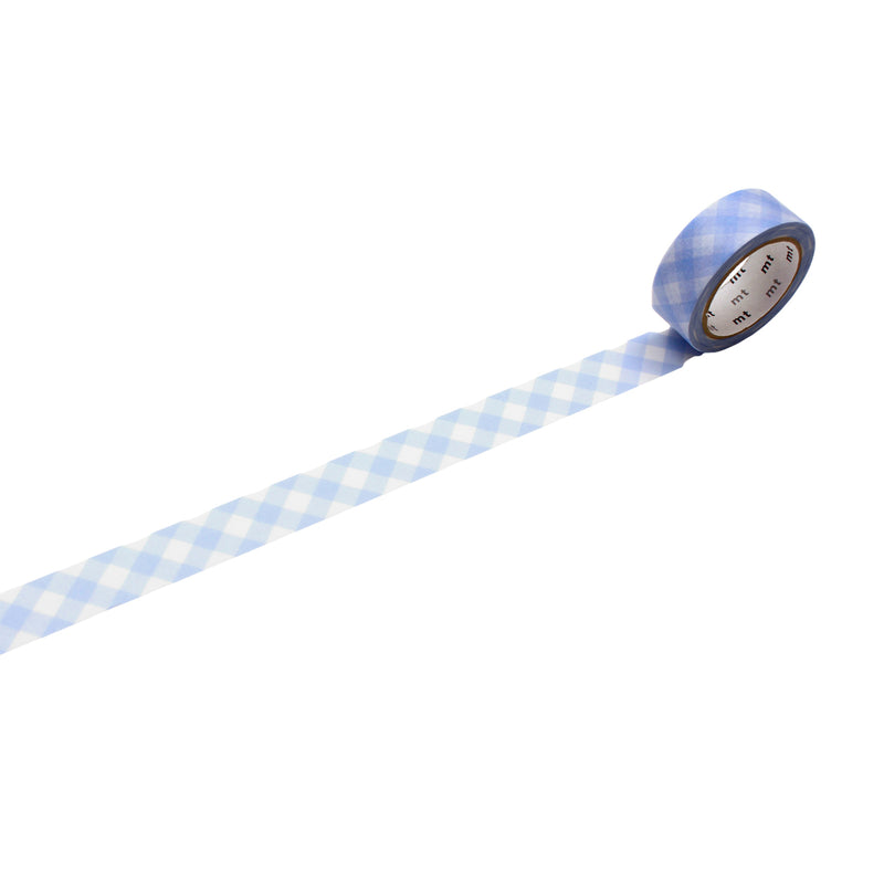 MT Washi Tape 15MM X 7M Checkered Pastel Ultramarine