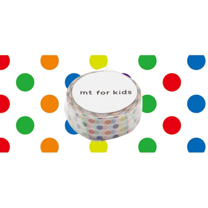 MT Washi Tape 15MM X 7M Kids Colorful Dot