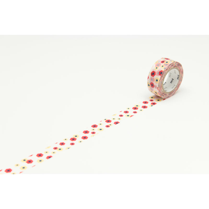 MT Washi Tape 15MM X 7M Kids Motif Flower