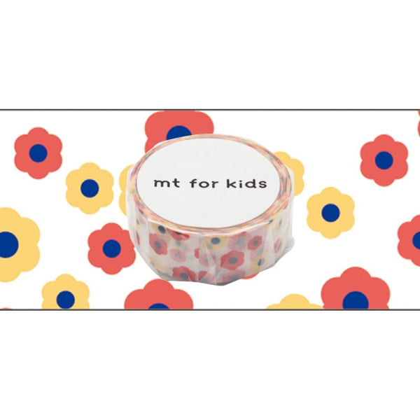 MT Washi Tape 15MM X 7M Kids Motif Flower
