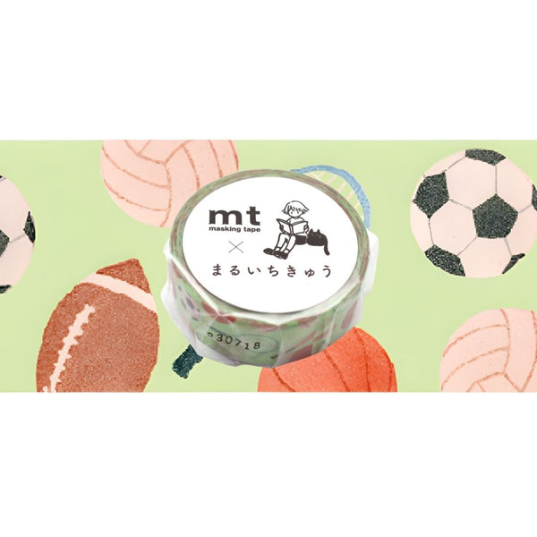 MT Washi Tape 15MM X 7M Maruichikyu Various Ball Games