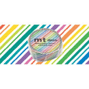 MT Washi Tape 15MM X 7M Rainbow Stripe