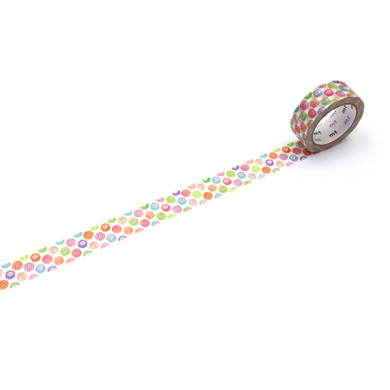 MT Washi Tape 15MM X 7M Maruichikyu Candy Dot
