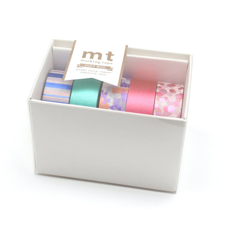MT Washi Tape Gift BoX of 5 Rolls Bright