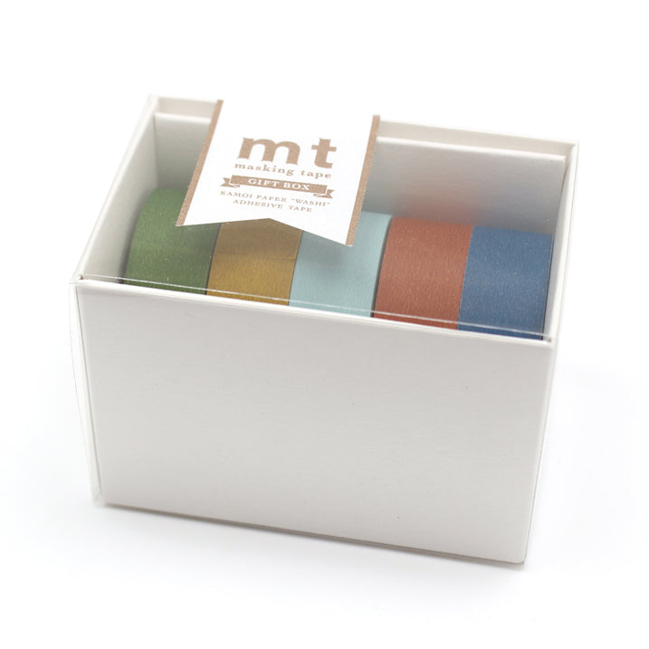 MT Washi Tape Gift BoX of 5 Rolls Matte