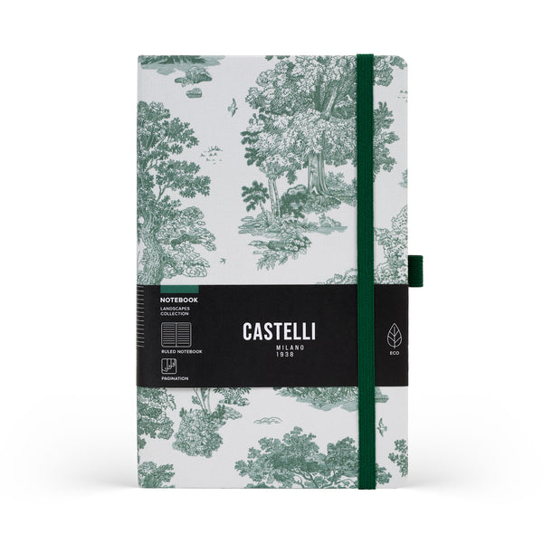 Castelli Landscapes Mid Ruled Notebooks#Colour_EVERGREEN