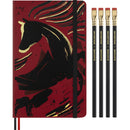 Moleskine Year of the Horse Large Notebook + 4 Firm Blackwing Pencils Gift Set