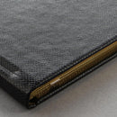 Letts Legacy Plain 259 X 210MM Black Guest Book