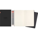 Moleskine x MSK LE 2 Plain Large Cahier Journals + 2 Blackwing Soft Pencils Set